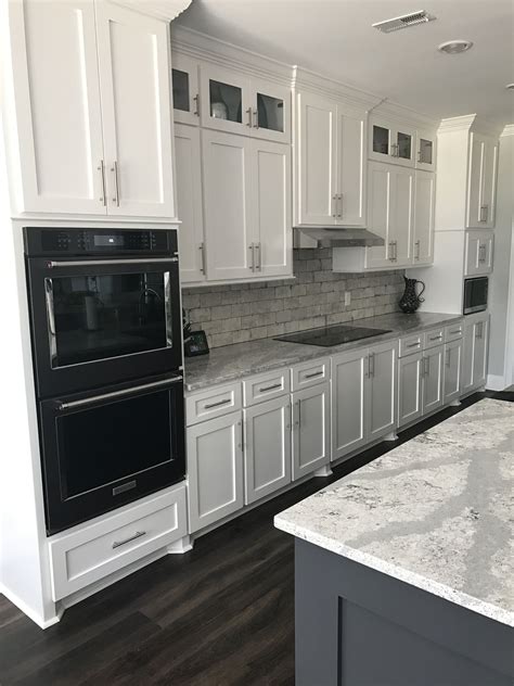 white cabinets and black stainless steel appliances|cabinet color white appliances.